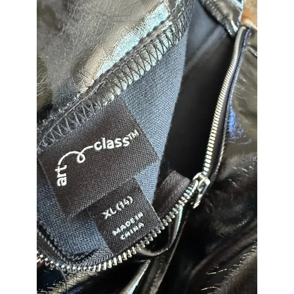 Art Class Faux Leather Skirt